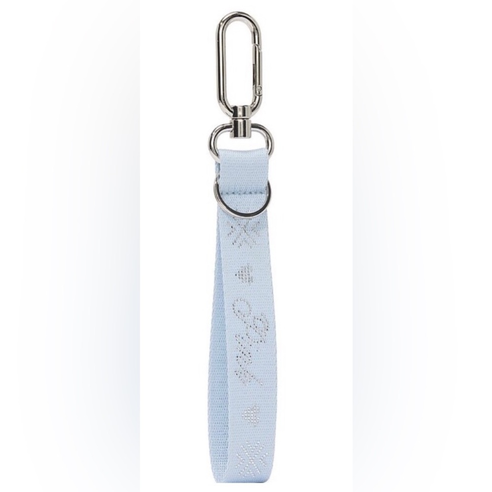 PINK Victorias Secret Ice Blue Wristlet VS Keychain Bag Charm | NWT | Light Blue